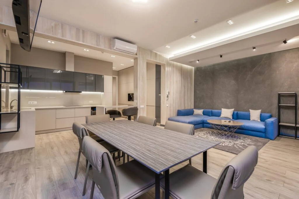 gimble track living room